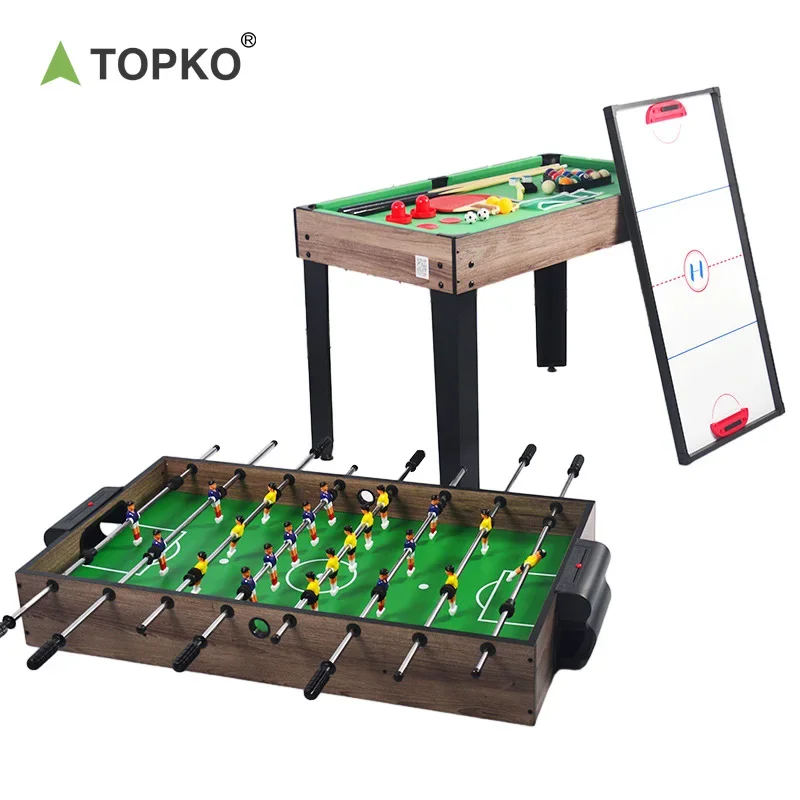 TOPKO High Quality 4-in-1 Multifunctional Billiards Table For Indoor & Outdoor Home Enjoyment Multifunctional Game Table