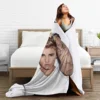 Warm Soft Blanket Travelling Justin Bieber Throw Blanket Canadian Singer Flannel Bedspread Couch Chair Novelty Sofa Bed Cover 5