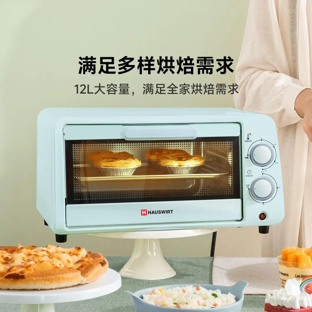 HAUSWIRT 220 فولت 800 واط 12L باب زجاجي مرئي مقاوم...