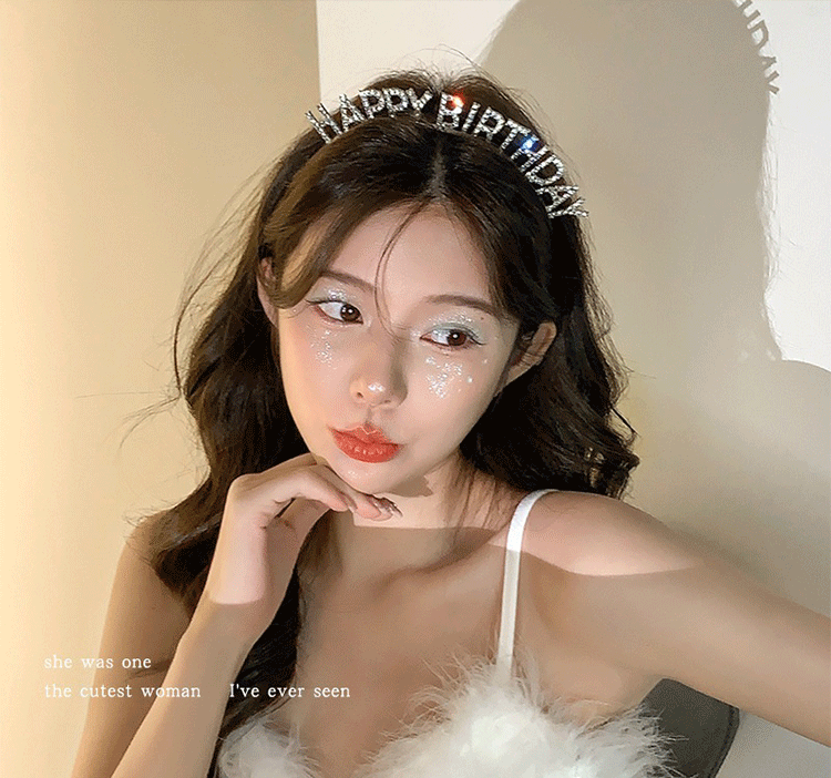 Confezione da 2 ragazze cerchietto per capelli tiara strass di cristallo a forma di cuore leggero corona matrimonio festa nuziale damigella d'onore festa di compleanno per bambine bambini