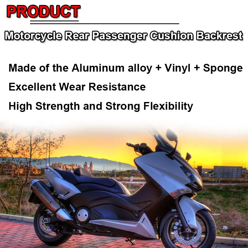 TMAX530 T MAX 530 Motorcycle Accessories Rear Passenger Seat Backrest Frame Back Rest Cushion Fit For YAMAHA T-MAX530 2012-