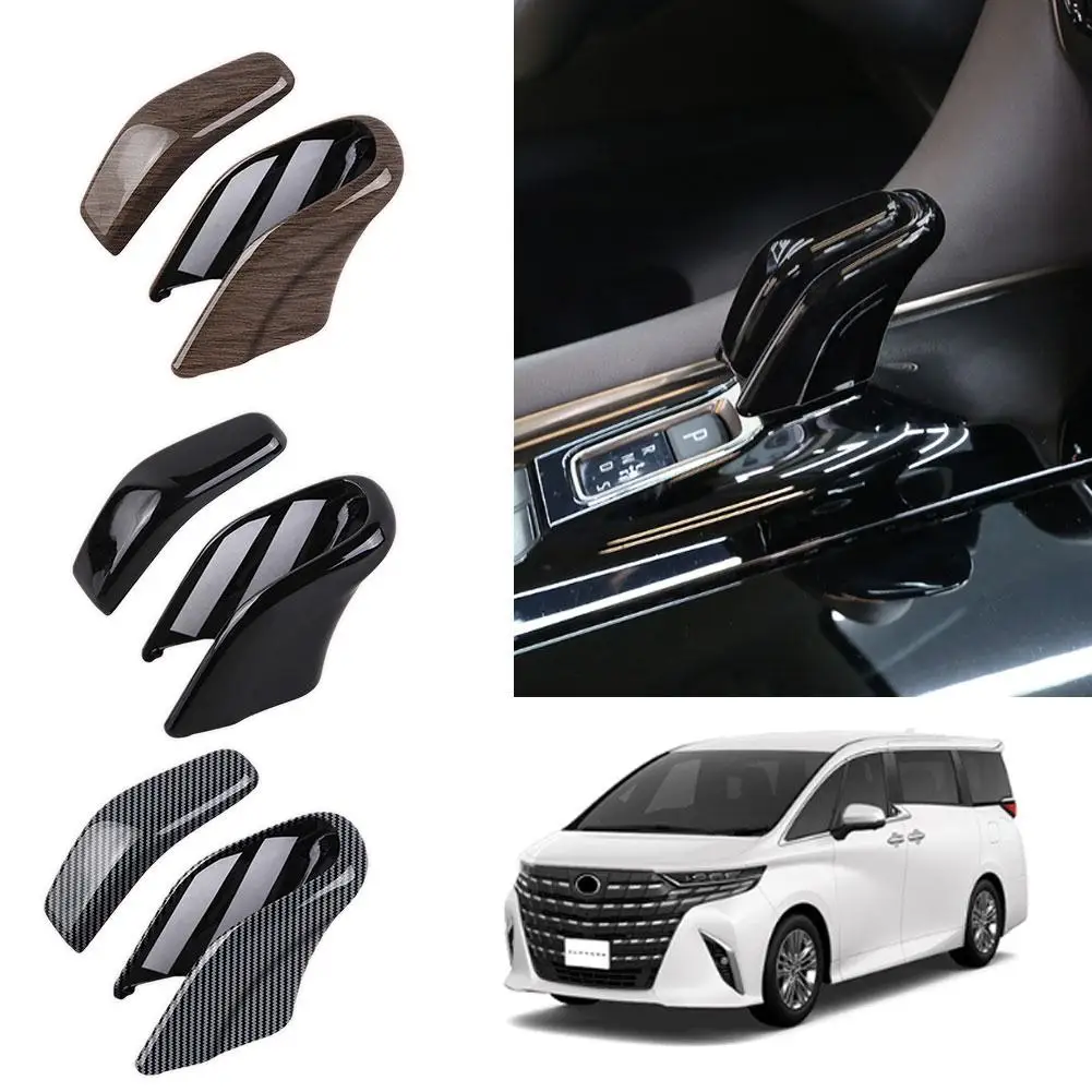 

Крышка переключения передач Lhd Rhd для Alphard Vellfire 40 серии 2023 2024 Abs, черная ручка переключения передач, крышка переключения передач, аксессуары для отделки Z5o5
