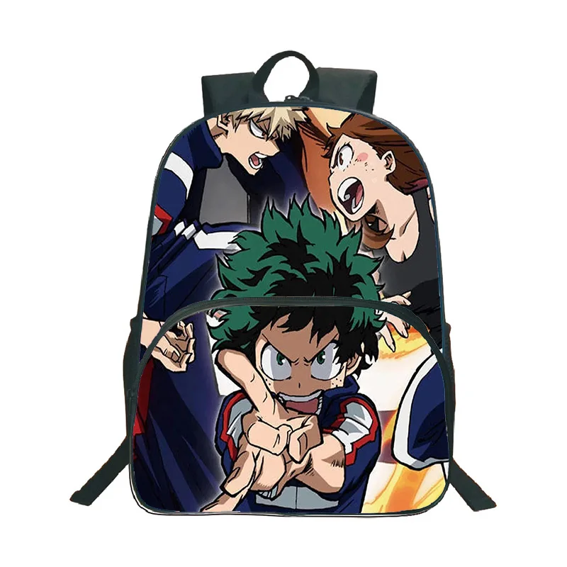 

Anime My Hero Academia Backpack Girls Boys Bookbag Fashion 16inchs Bagpacks Polyester Boku No Hero Academia School Bag Mochila