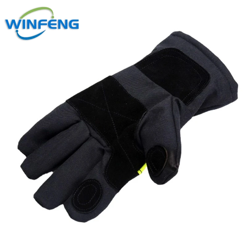 Wear-Resistance Non-slip Thicken Safety Gloves work gloves protective gloves flame retardant gloves Fire Proof 3M Reflective Strap Fire Resistant For Firefighter