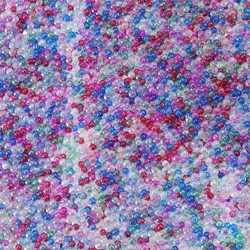Colorful Tiny Glass Bubble Beads for DIY Crafts and Home Decoration (Mixed)