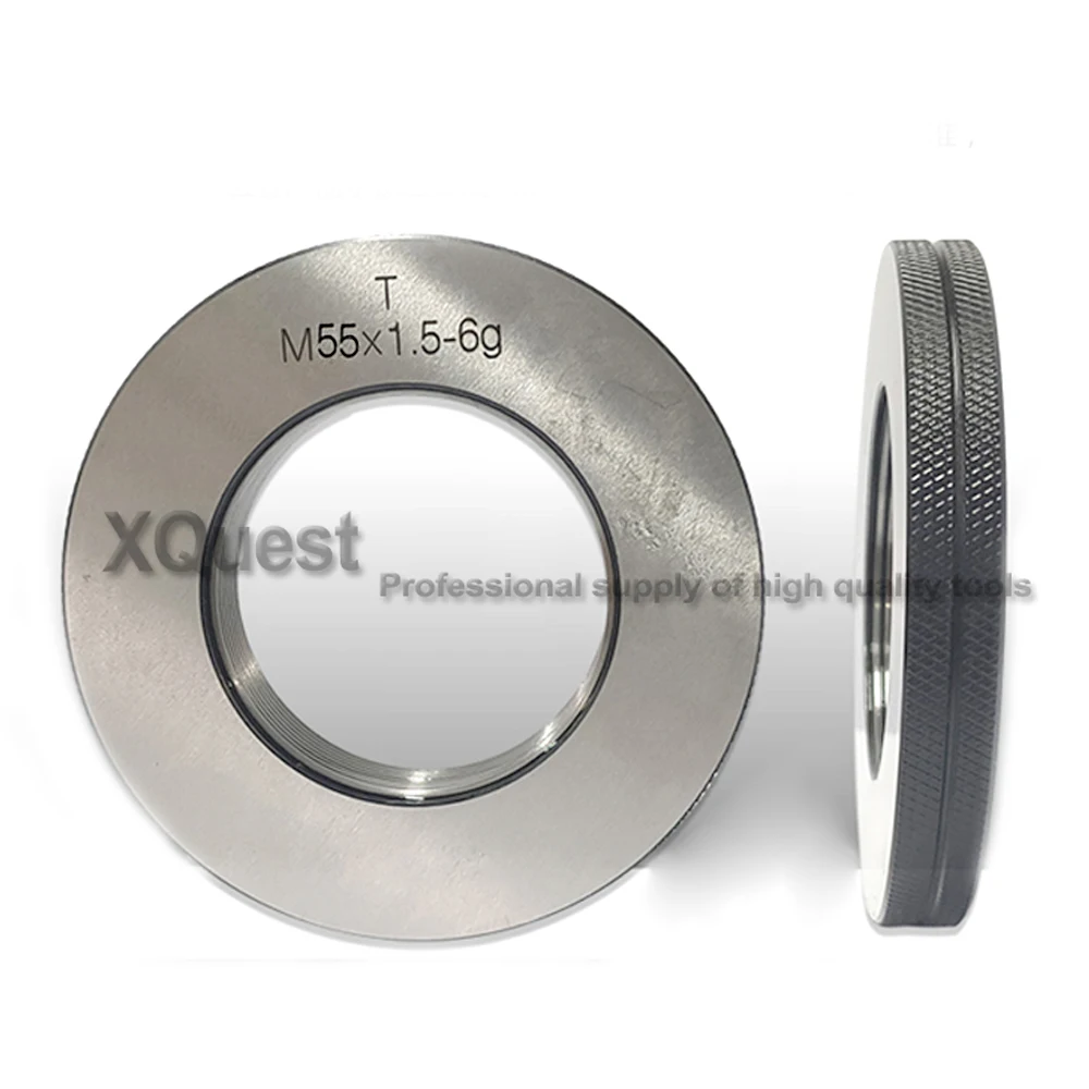 Set Calibri Per Filettatura Metrica – Anelli Da M6 A M65, Classe 6g, Passo 1, 1.25 Mm, Nuovo