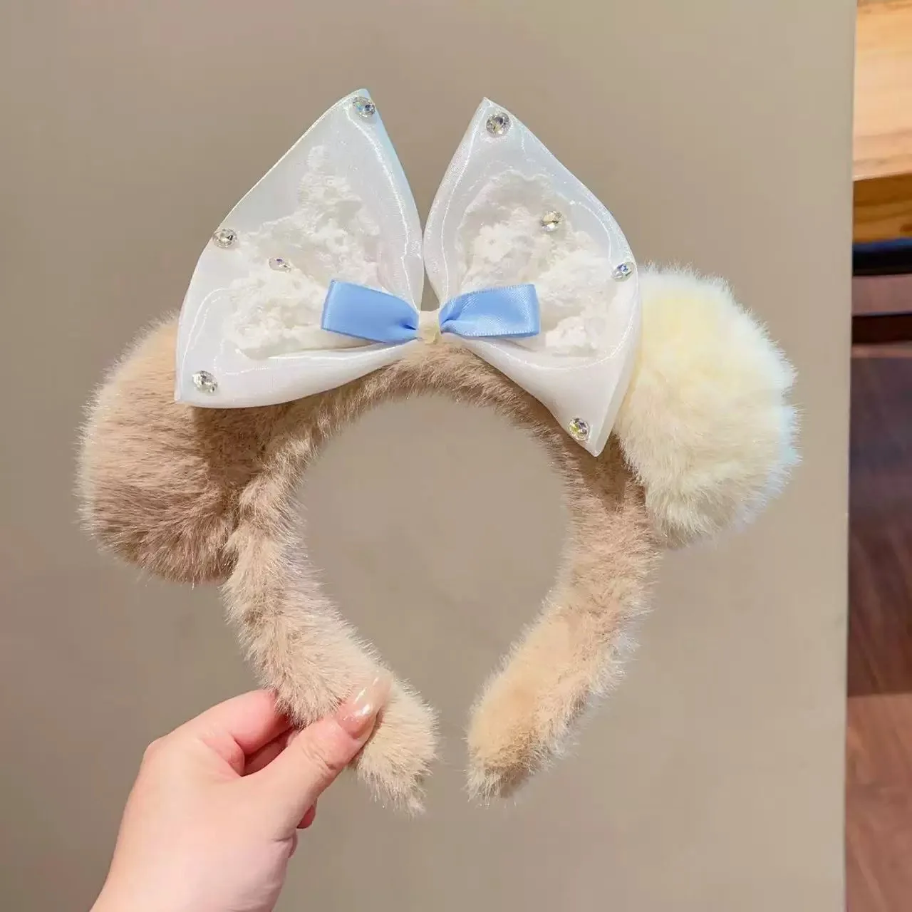 Plush Headband Animal Ears Hair Hoop For Women Girls Furry Hairbands Cartoon Head Hoop Shopping Party Sweet Hair Accessories