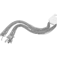 10pcs 50cm 2mm Gold Color Stainless Steel Link Chains Necklaces Fashion Jewelry Cuban Chains Wholesale Chain DIY Crafts Supplies 2