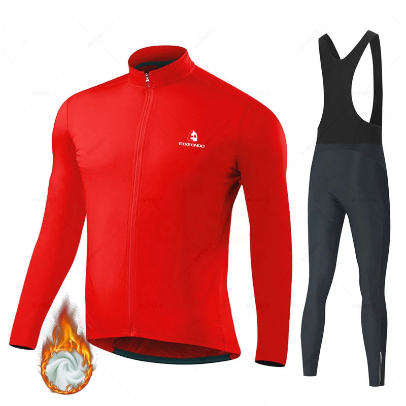 Bike Etxeondo Winter Thermische Fleece Cycling Jersey Set Racing Fiets Fietsen Mountian Bicycle Kleding Ropa Maillot Ciclismo