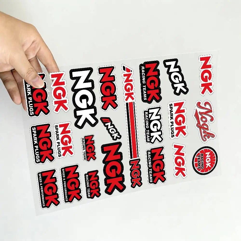 NGK 반사형 오토바이 스티커, 야간 어두운 곳에서 스쿠터 헬멧에 부착하는 3M 안전 경고 스티커