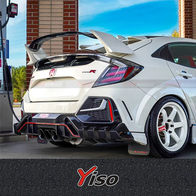 fk8 カーボンファイバー リアスポイラー カーボンリアウイングTYPE-2 for FK8 - SEEKER WEB オンライン