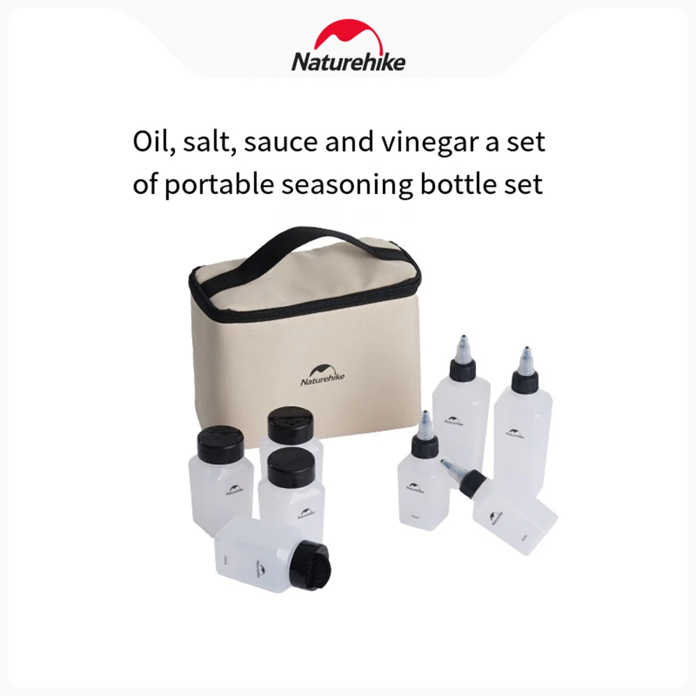 Seasoning Jar Seasoning Container Portable Spice Bottle Cookware Set Liquid Powder BBQ Picnic Storage Can