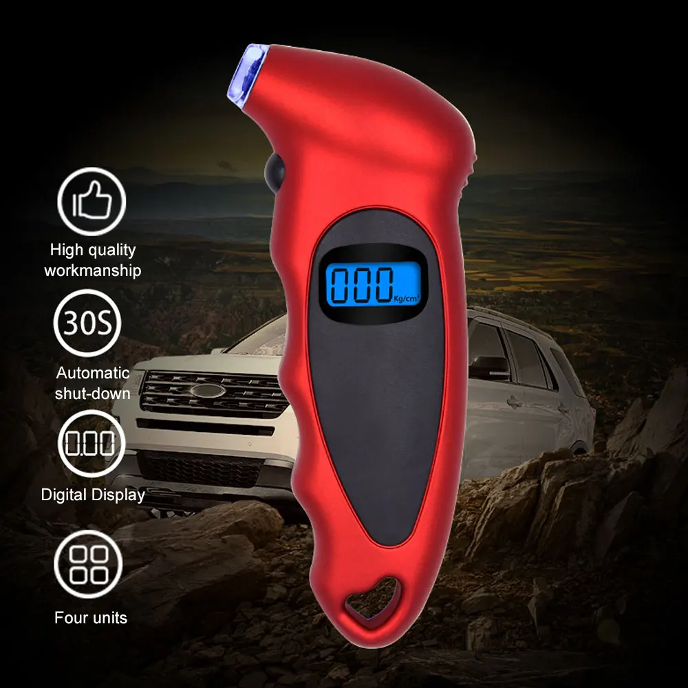 

Car Mini Digital Tire Gauge Mini Motorcycle Bike Tire Diagnostic Tool LCD Display Tire Pressure Tool Gauge PSI Kpa