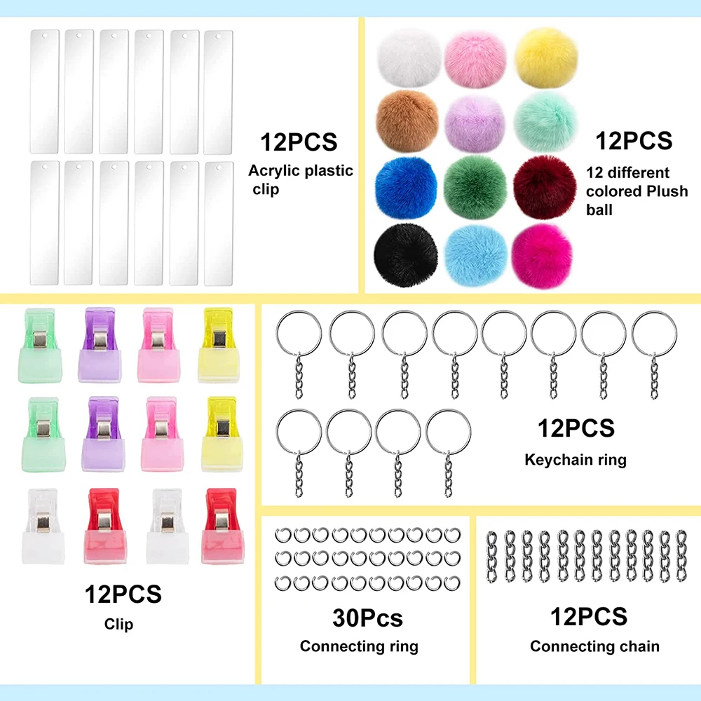 90Pcs Credit Card Puller Keychain Acrylic Debit Card Puller Custom Keychain for Long Nails Pendant DIY Craft