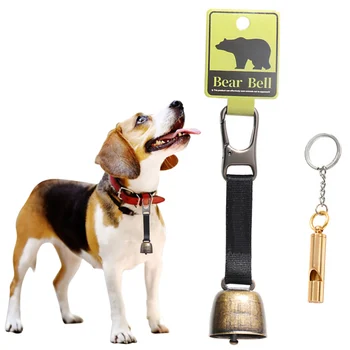 Loud Bear Bell Hiking Gear Alloy Bear Bells With Silencer Emergency Bell For Outdoor Fishing Survival, Hiking, Biking, Climbing 1