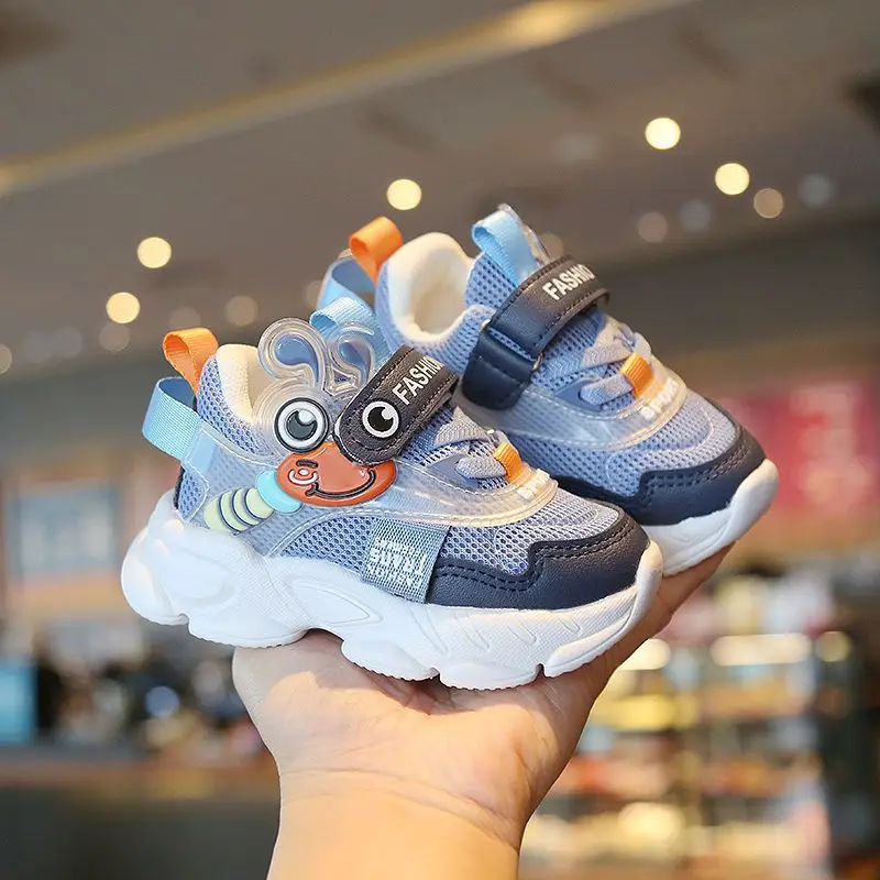 

Spring and autumn new children's sports shoes for 1-3-6 years old, male and female babies, non-slip soft-soled mesh shoes