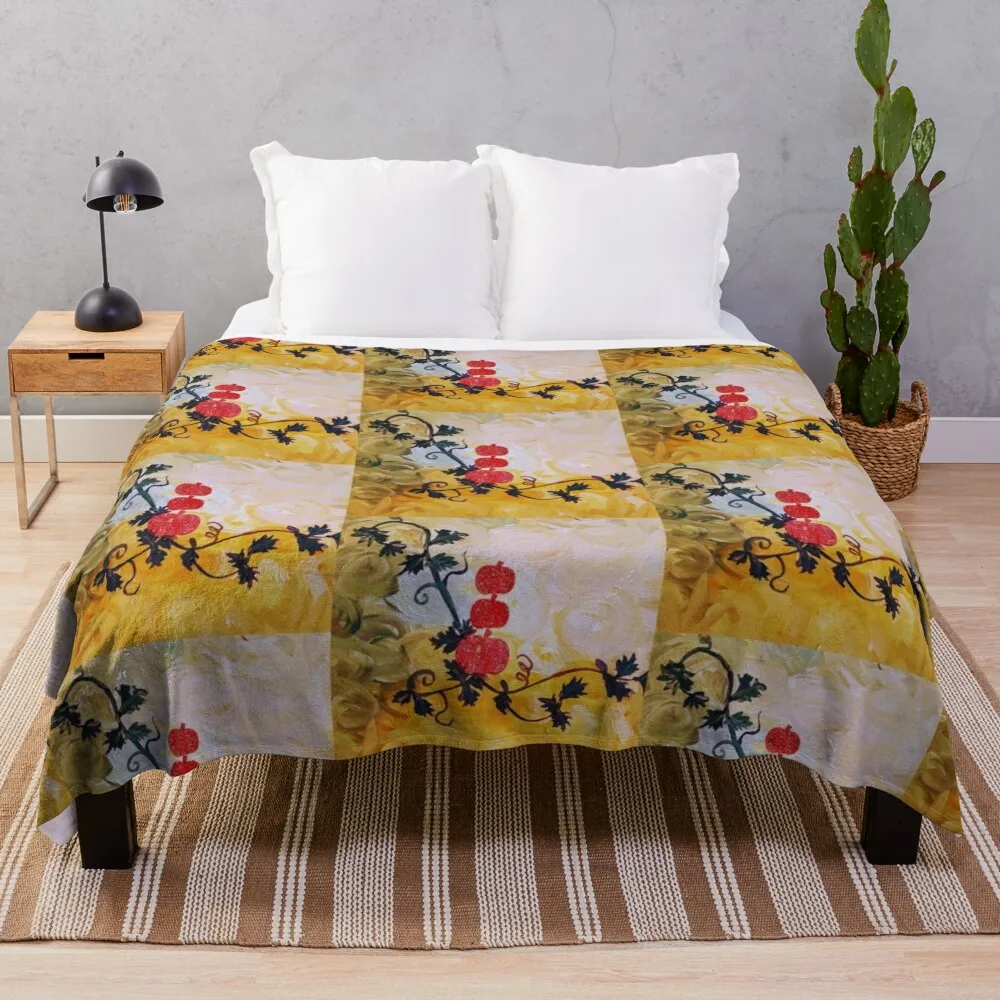 

Pumpkin Romp Throw Blanket Dorm Room Essentials Luxury Brand Blanket