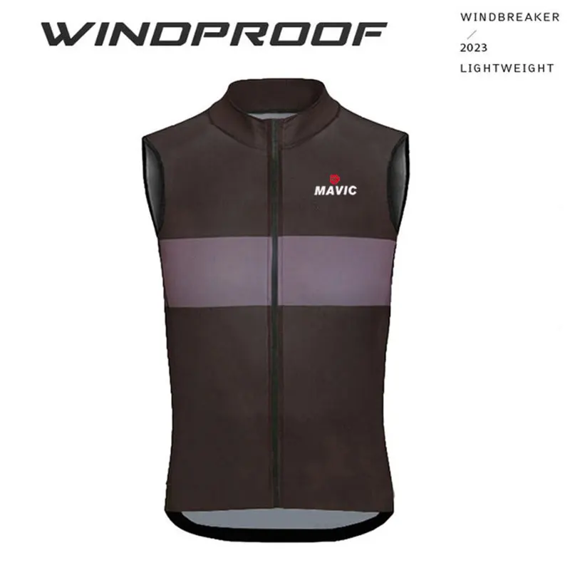 Windproof Cycling Jackets, Sleeveless Bicycle Wear, MTB Bike Tops, Rx Mavic Team Studio, Summer Cycling Vest