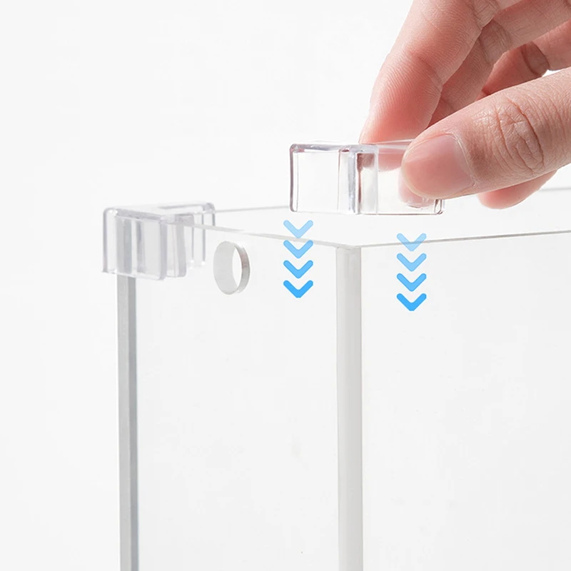 Silicone Transparent Anti-collision Fish Tank Corner Protector Adhesive Free Protective Cover Aquarium Accessories 4pcs/set