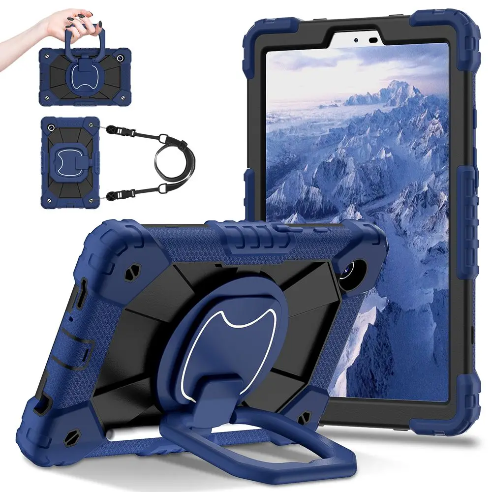 Kids Tablet Cover with Silicone + PC Protection and Strap - 8.7 Inch