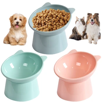 Tilted Cat Food Bowl Elevated Cat Bowl -Ergonomic Cat Food Dish- Anti Vomiting/ Raised Cat Food Bowl, Non Slip for Cats Dogs 1