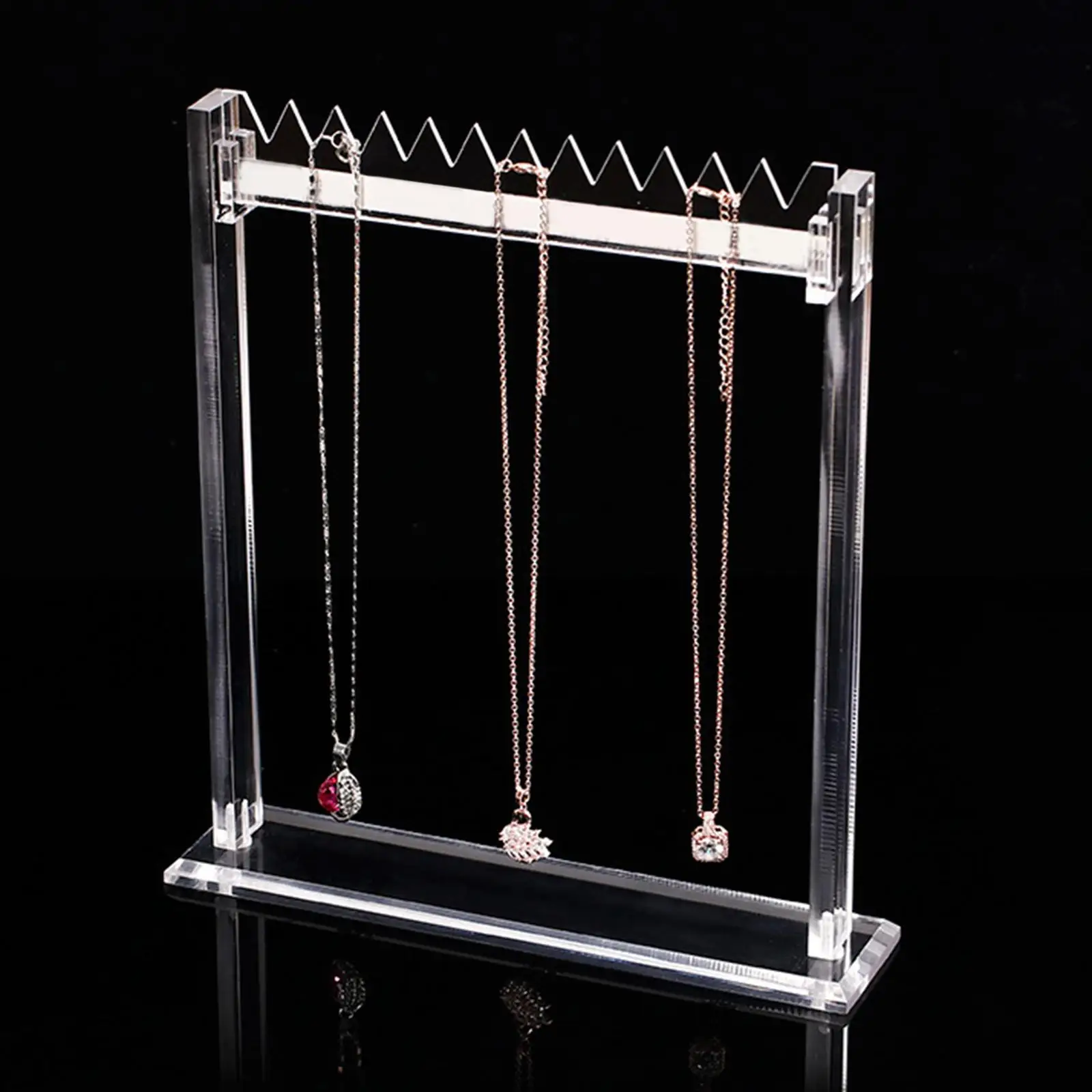 Modern Clear Acrylic Hanging Earring and Necklace Organizer