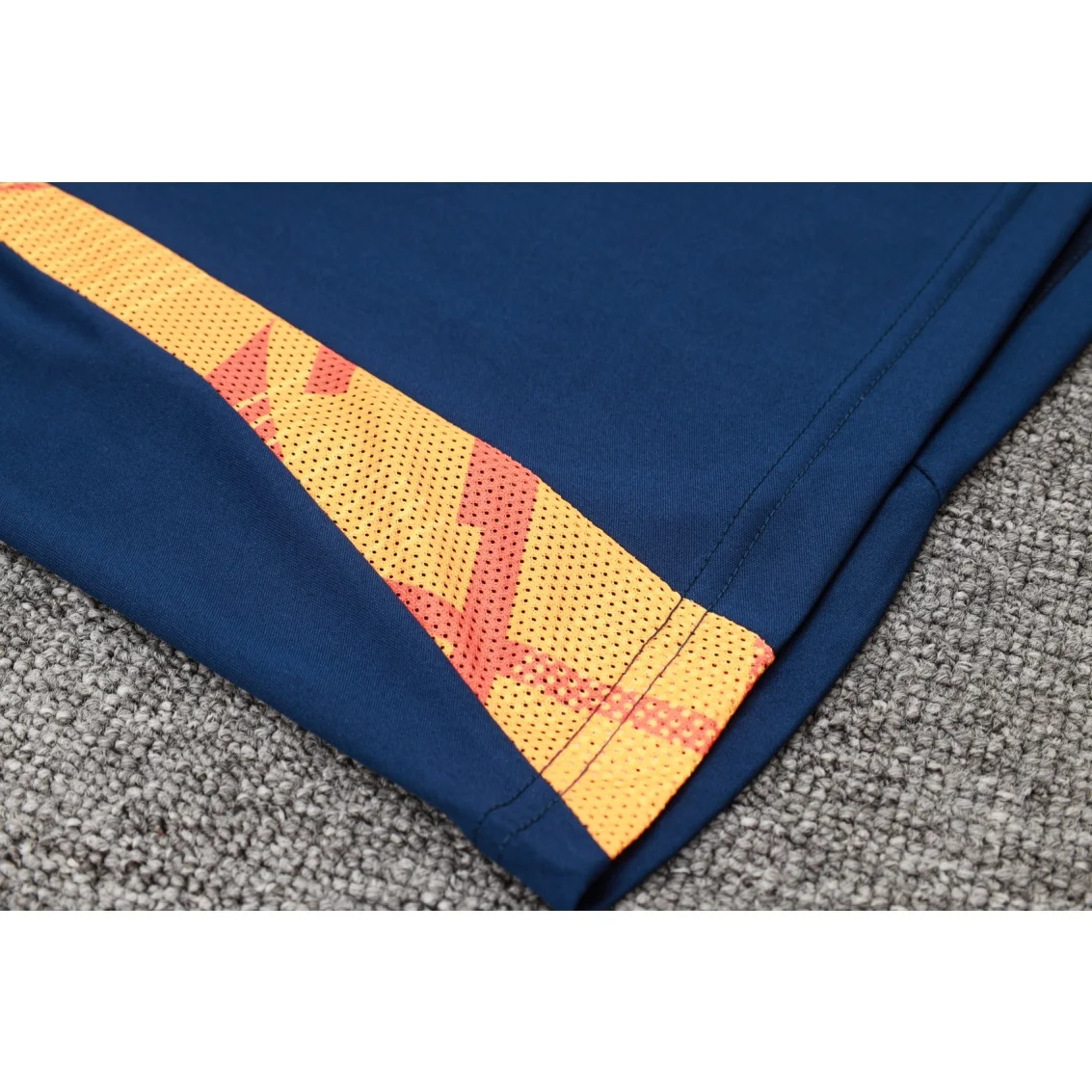 Adidas Soccer Jerseys Men Classic Short-sleeved and Above-the-knee Shorts Polyester Trendy Training Suit Blue