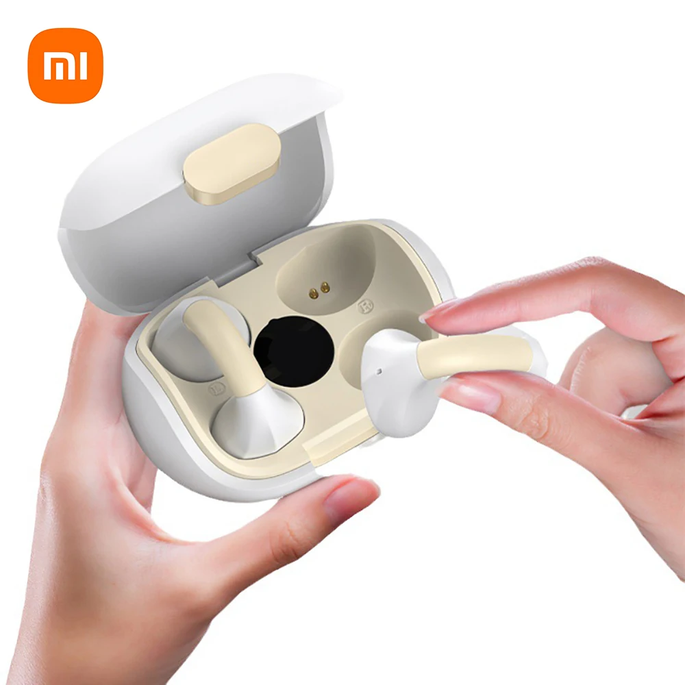 

Xiaomi Mijia OWS Wireless Ear Clip Earbuds Bluetooth Headset Charging Earphones Bone Conduction Headphones Sport With Mic free