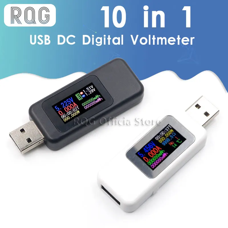 Urimelig ur Pelmel Usb Voltage Current Meter Tester | Power Bank Charger Indicator - 10 1 Usb  Tester Dc - Aliexpress