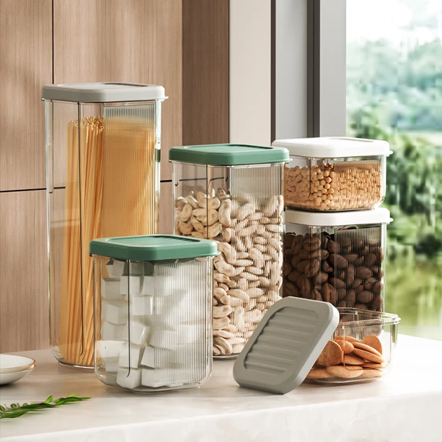 Airtight Waterproof Storage Container for Kitchen, Transparent