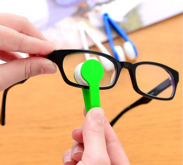 Portable Multifunctional Glasses Cleaning Rub Eyeglass Sunglasses Spectacles Microfiber Cleaner Brushes Wiping Tools Mini 1 Pcs |