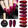 Rainbow Ghini 15ml Glitter Dark Red Gel Nail Polish Semi-Permanent Varnish UV Pale Red Nail Gel Art Supplies for Professionals 2