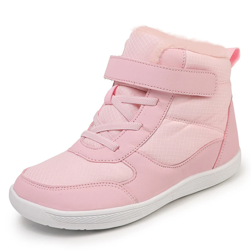 Girls Boys Wide Toe Barefoot Boots Shoes Minimalist Little Kids/Big Kids Waterproof Ankle Winter Snow Boots Winter Boot kids shoes