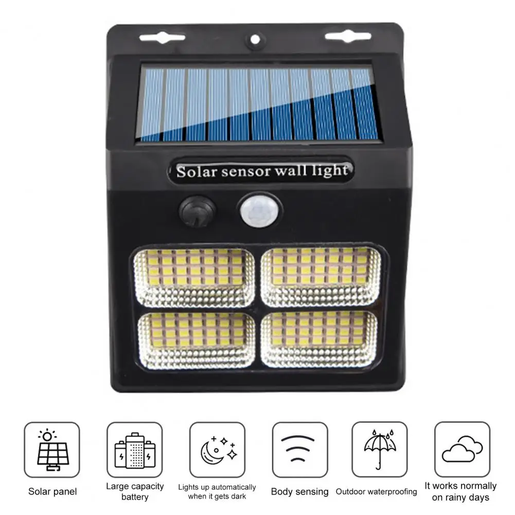 

Outdoor Solar Wall Light Super Bright Solar Outdoor Light with Motion Sensor Waterproof Wall Security Light with 3 for Enhanced