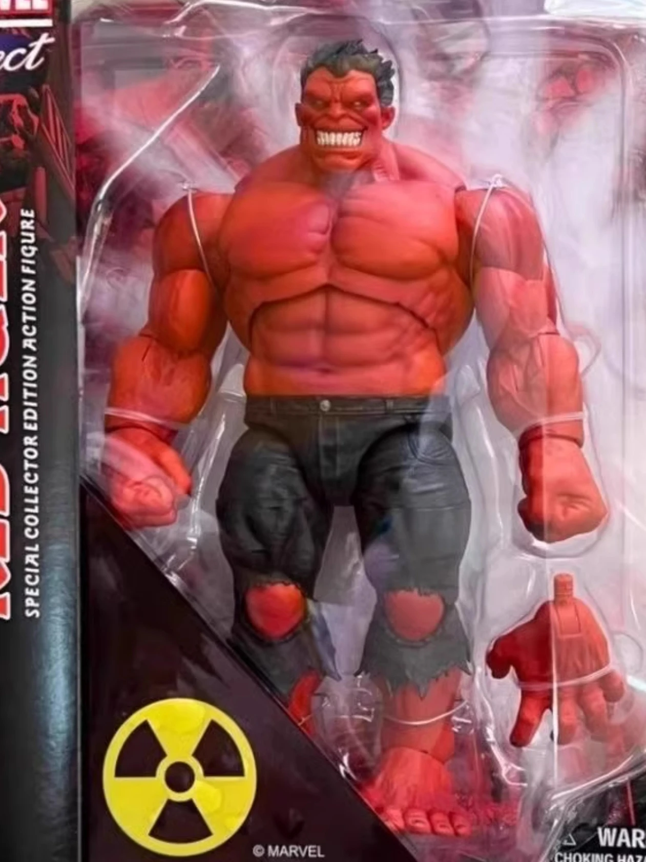 In Magazzino Dst Marvel Select 20Cm Red Hulk Red Giant 9 Pollici Mobile Action Figure Manuale Marvel Comics Series Model Pieces