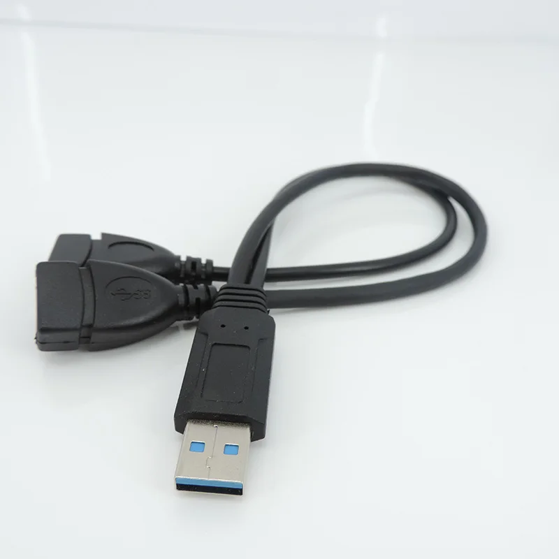 듀얼 USB 암 데이터 허브 전원 어댑터, Y 분배기, USB 충전 전원 케이블 코드, 익스텐션 케이블, USB 3.0 A, 1 수-2