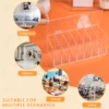 Acrylic Week Label Dispenser for Labels Stickers Tape Wall Mount Transparent 7 Slot Label Dispenser for Home School Office 5