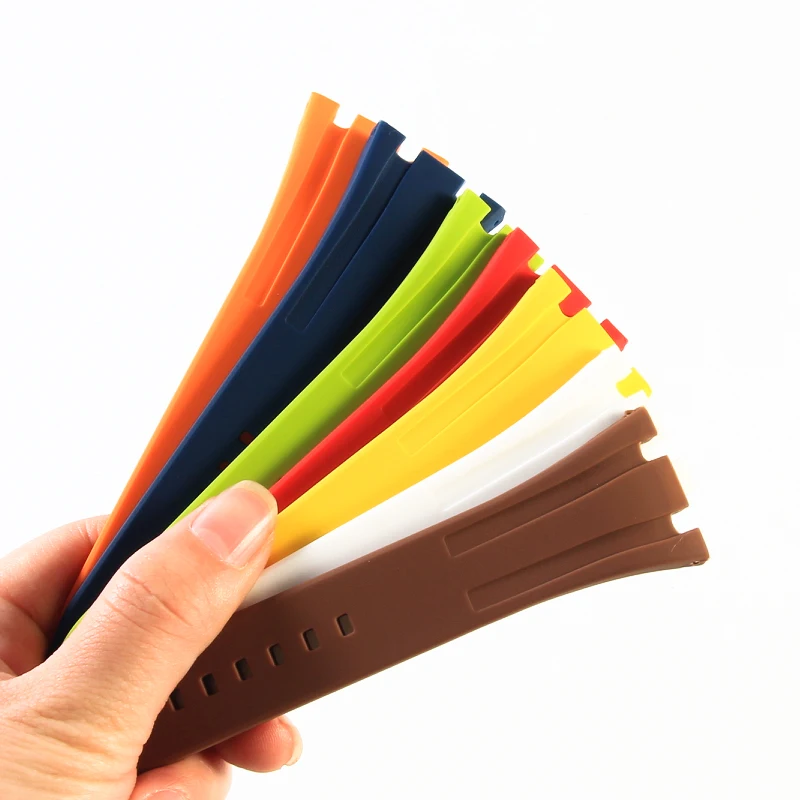 حزام ساعة سيليكون مقاوم للماء للرجال ، حزام ساعة ر...