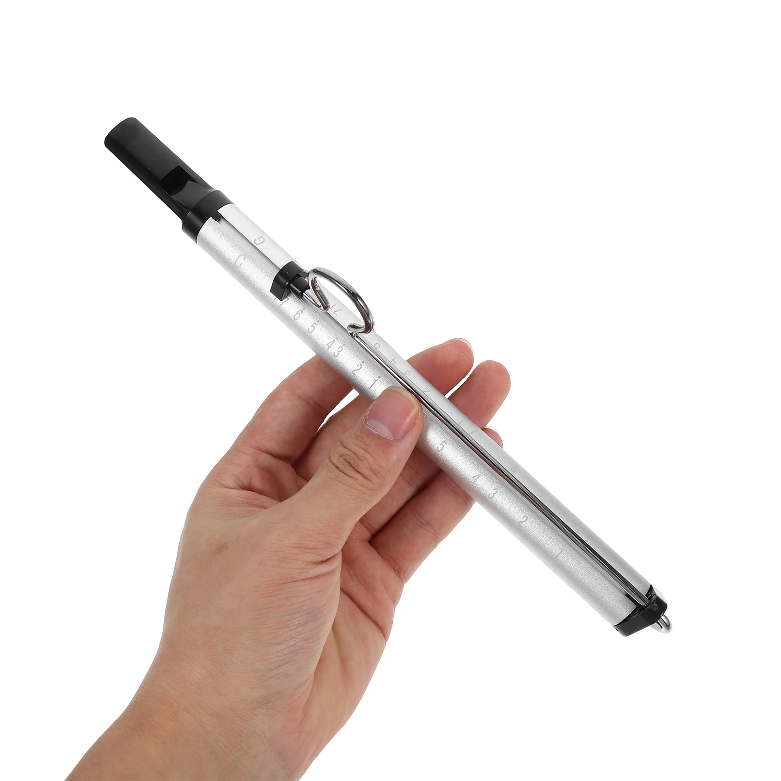 Silver Slide Whistle Instrument Flute For Toy Whistles Slides Musical Instruments Aluminum Alloy Beginner Fun Games