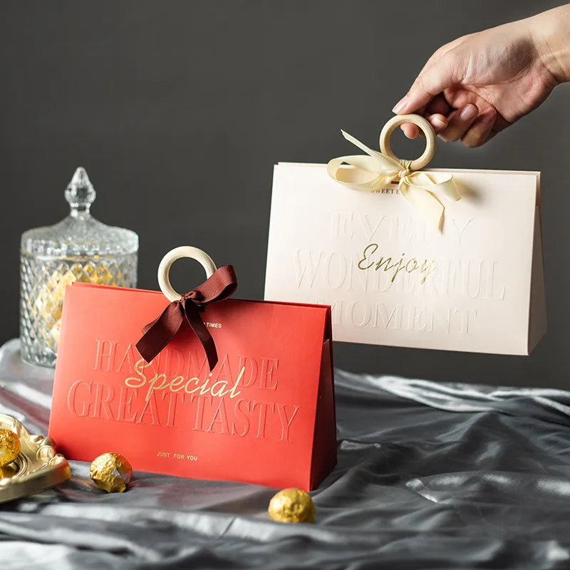 

10pcs Net red protable gift candy box wedding birthday party favors creative decoration cookies biscuits chocolate paper boxes