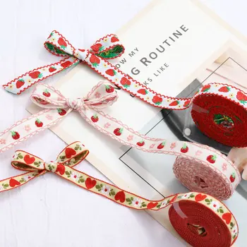 Nastro Ricamato Intrecciato da 1 Metro, Materiali Fai-da-Te per Fiocchi e Accessori per Capelli, per Confezioni Regalo