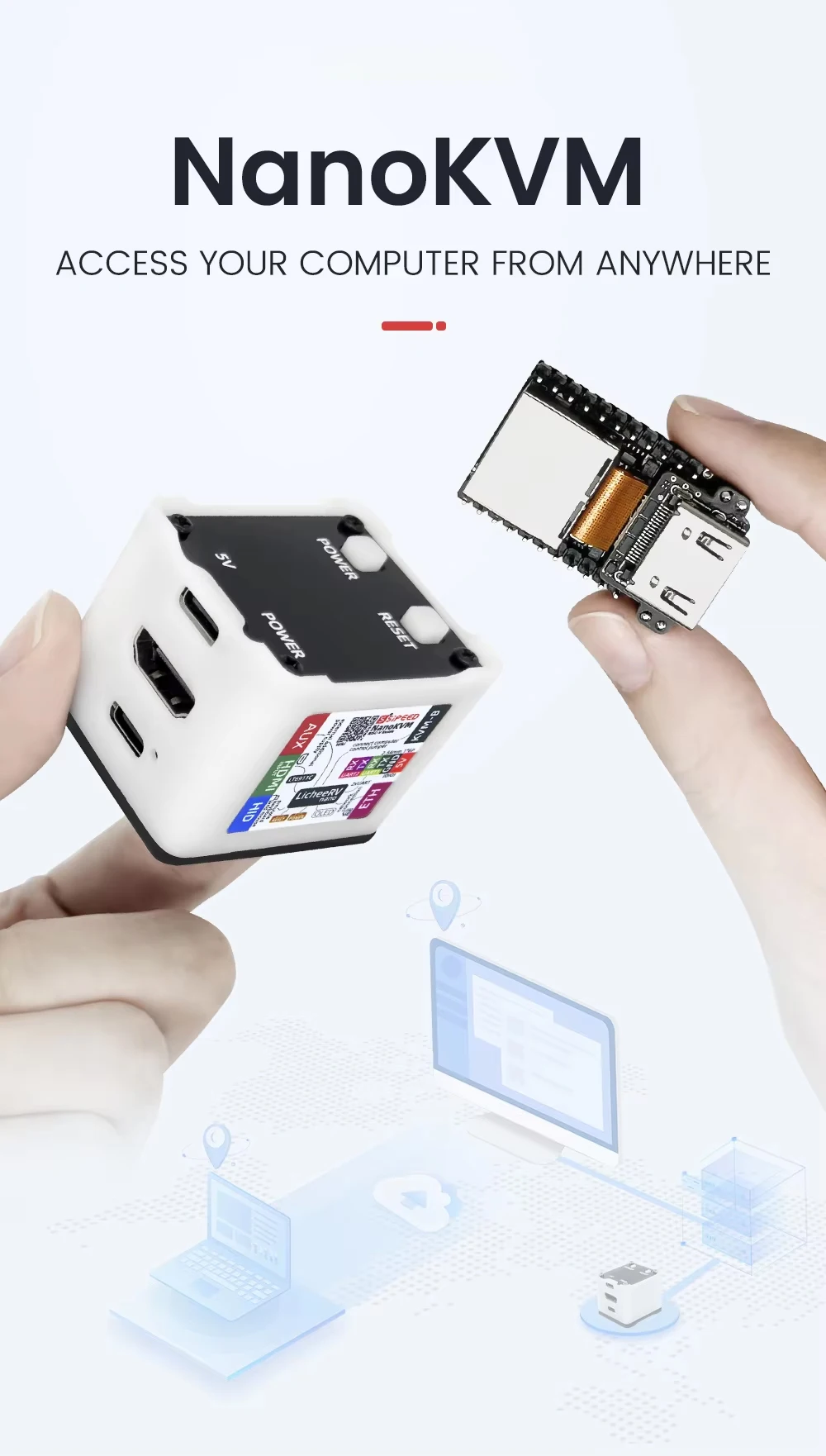 Sipeed NanoKVM Pi-KVM Mini HDMI Remote Control Operation And Maintenance Server