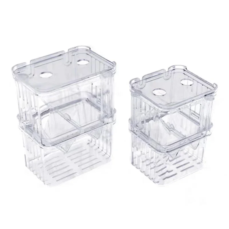 Suspended Multifunctional Guppy Breeding Box Fish Tank Acrylic Isolation Box Small Large Spawning Hatch Small Fry Fish D9179