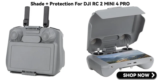 2-Pack Tempered Glass Screen Protector For DJI Mini 4 Pro RC/RC2 - 9H Hardness, Anti-Fingerprint