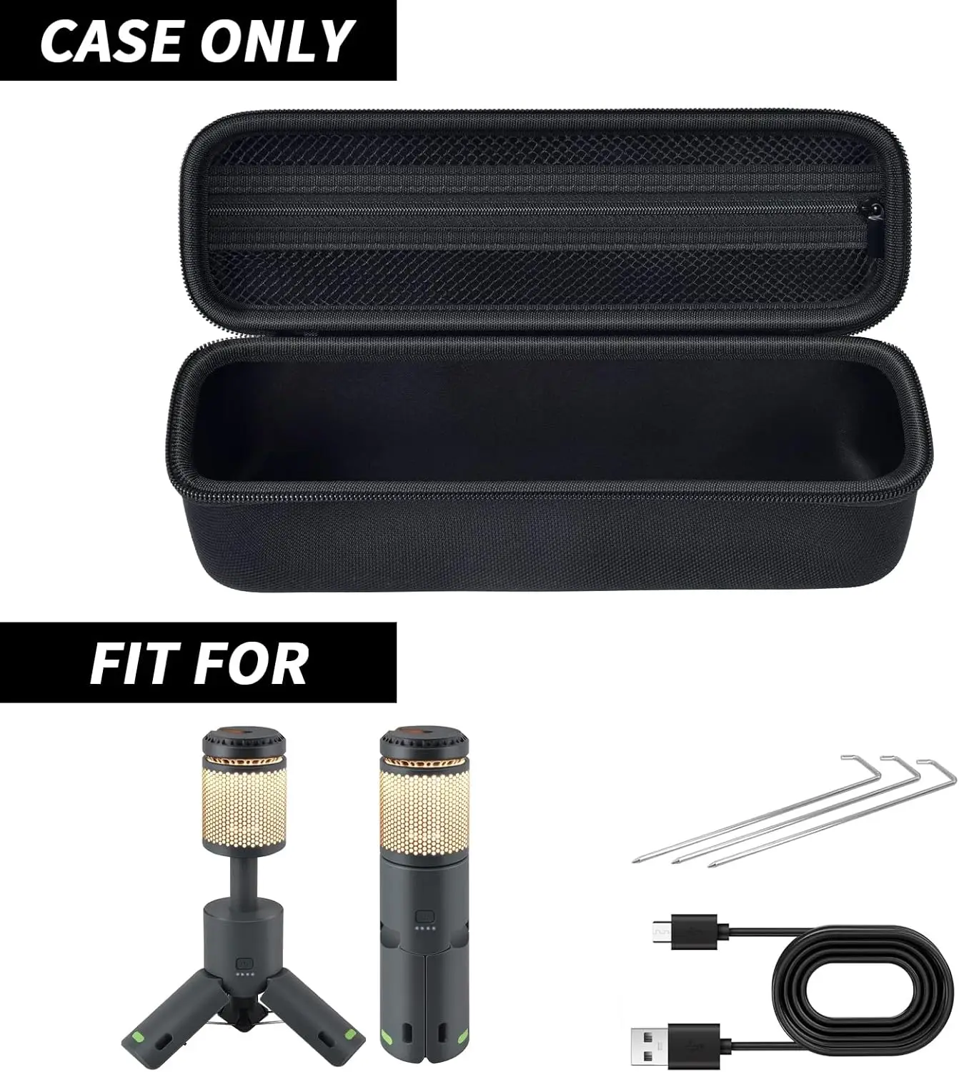 (Case only) Case Compatible with BYSOU/for AsFrost/for SupeDesk/for Outask Camping Light Telescopic and Collapsible Night Mobile