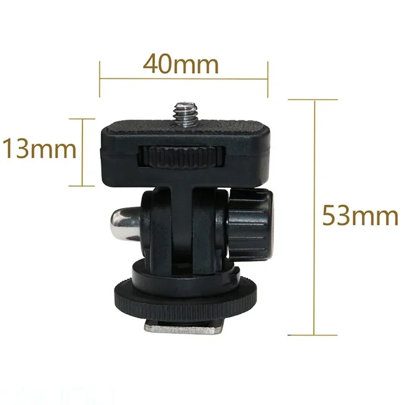 1/4" Screw Cold Shoe Adapter Mount Arm Monitor Mount for Video Light DSLR SLR Camera Cage Tripod Camera Accessories