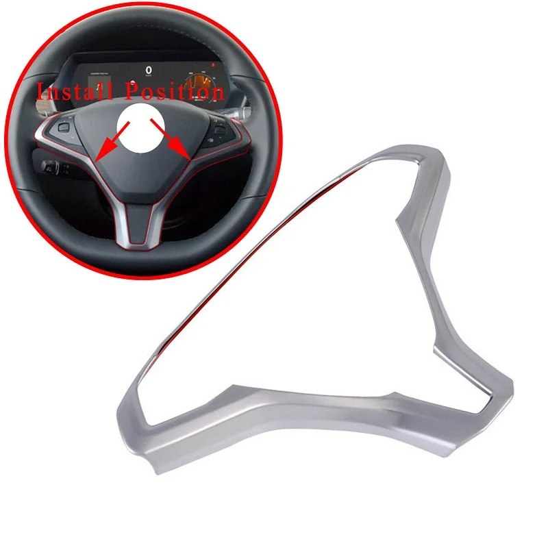 

Фоторамка для Tesla Model X S 2016-2021, внутренняя отделка рулевого колеса, аксессуары