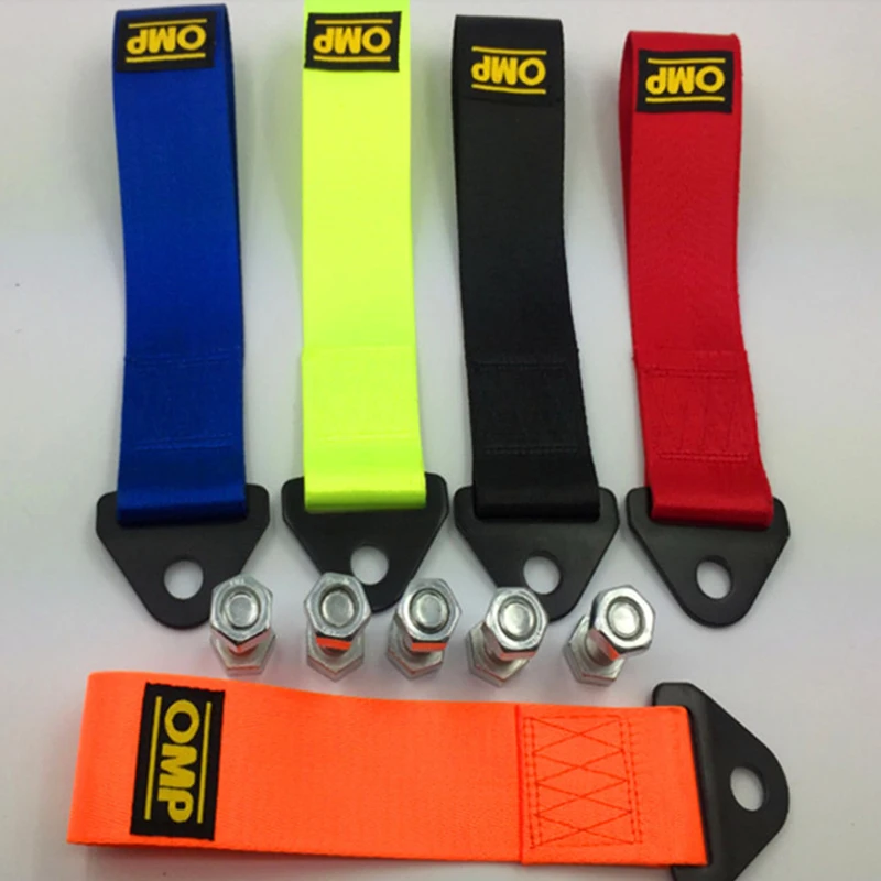 

High-Strength Nylon Auto Trailer Ropes Tow Strap Universal Car Racing Tow Ropes Auto Trailer Ropes Bumper Trailer Towing Strap