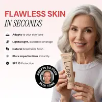 Fond de teint changeant de couleur Luxe 30 ml avec protection SPF UV – Teinte auto-adaptative, naturel, léger, hydratant pour une tenue toute la journée 6