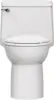 Champion One-Piece Toilet with Toilet Seat and Wax Ring Elongated Front Chair Height White squatceramic 4